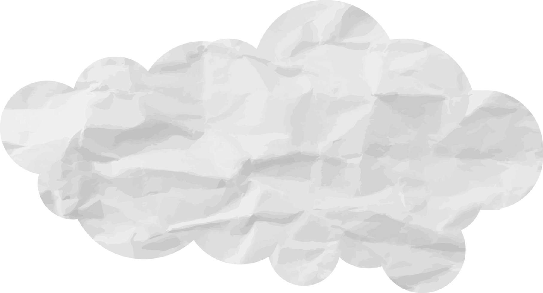 wit getextureerde wolk uitsnijden icoon png