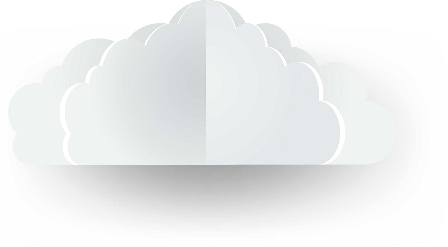 White cloud Crop-out Icon png