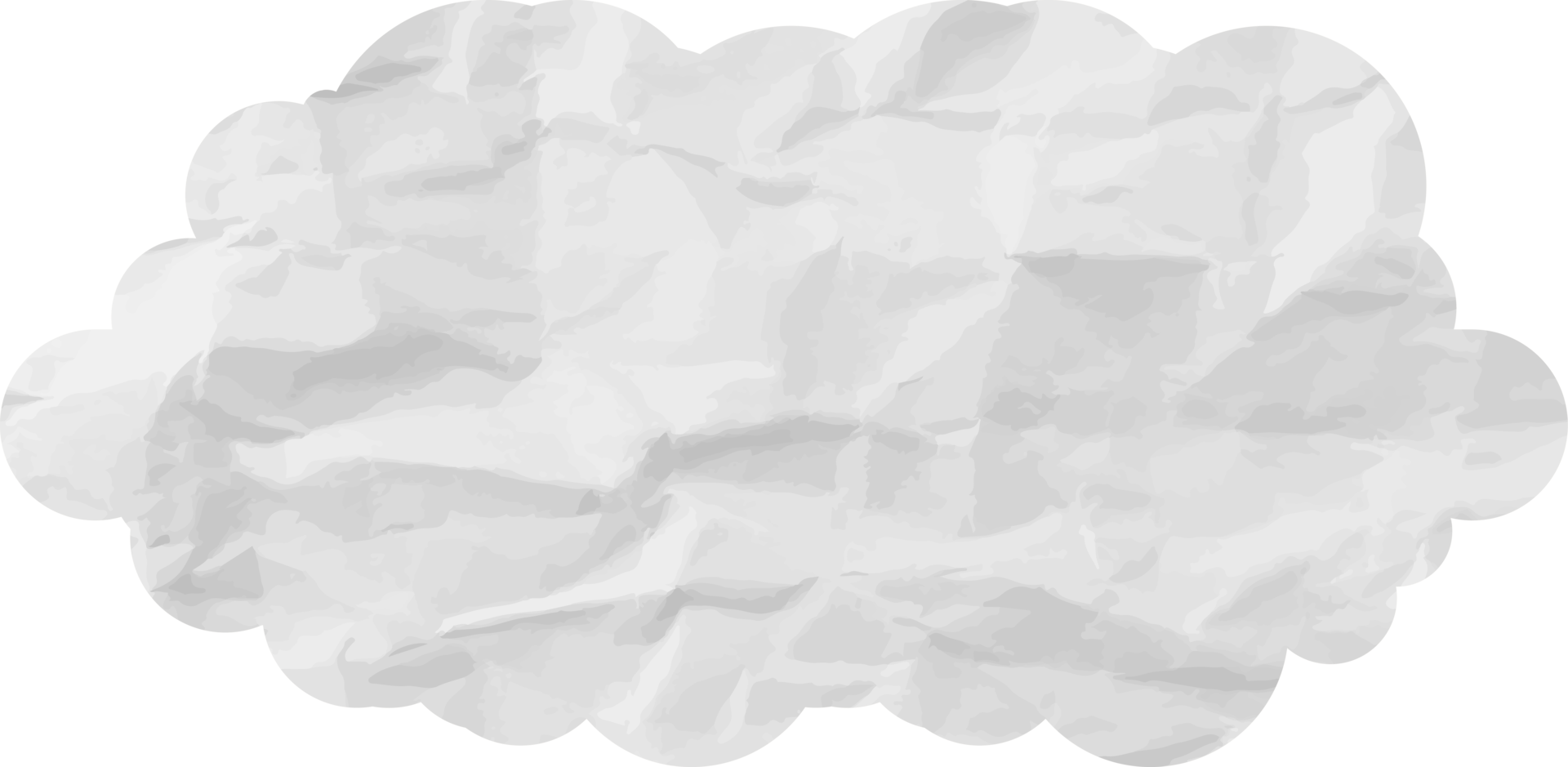 icône de recadrage de nuage texturé blanc png