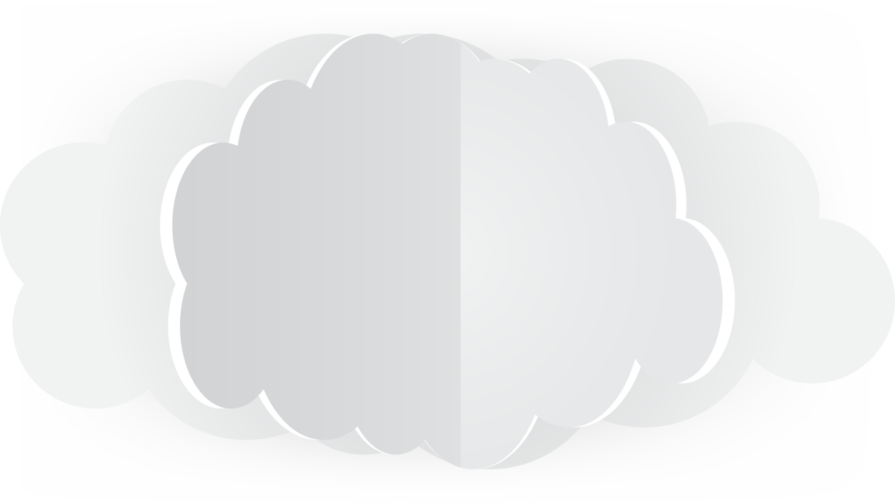 Symbol zum Ausschneiden der weißen Wolke png