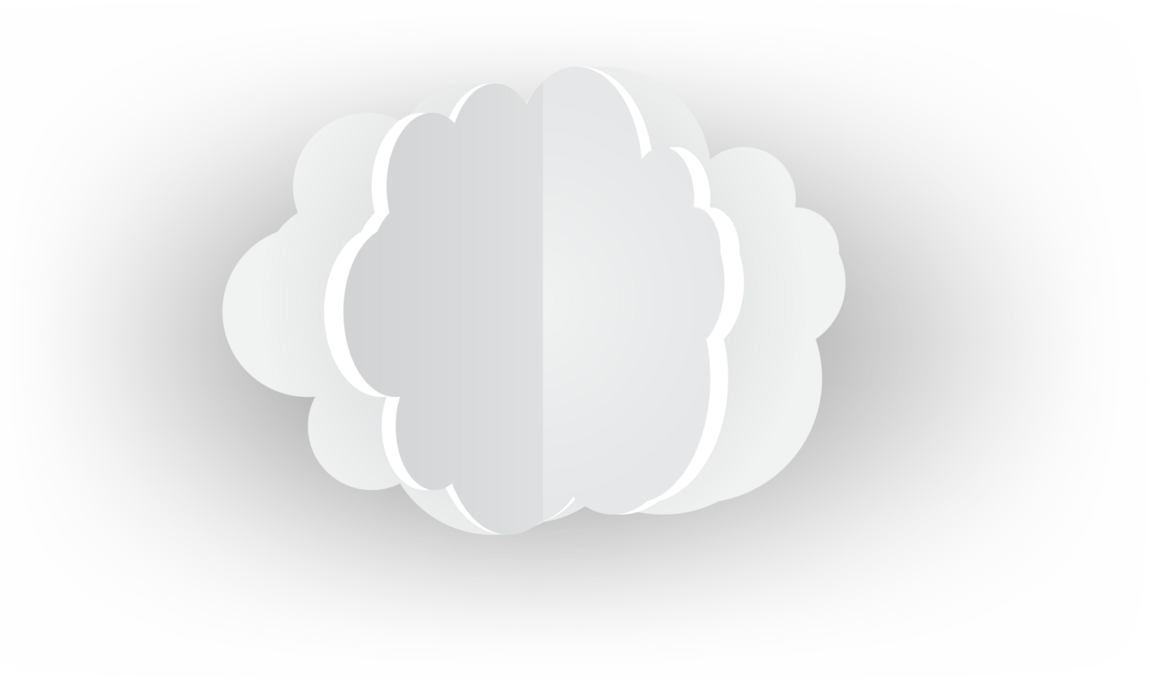 wit wolk uitsnijden icoon png