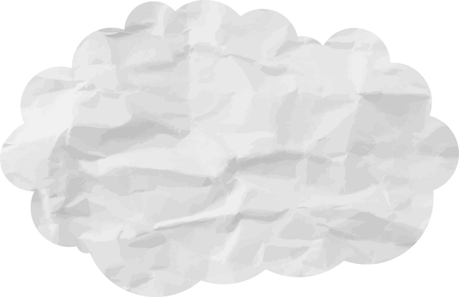 icône de recadrage de nuage texturé blanc png