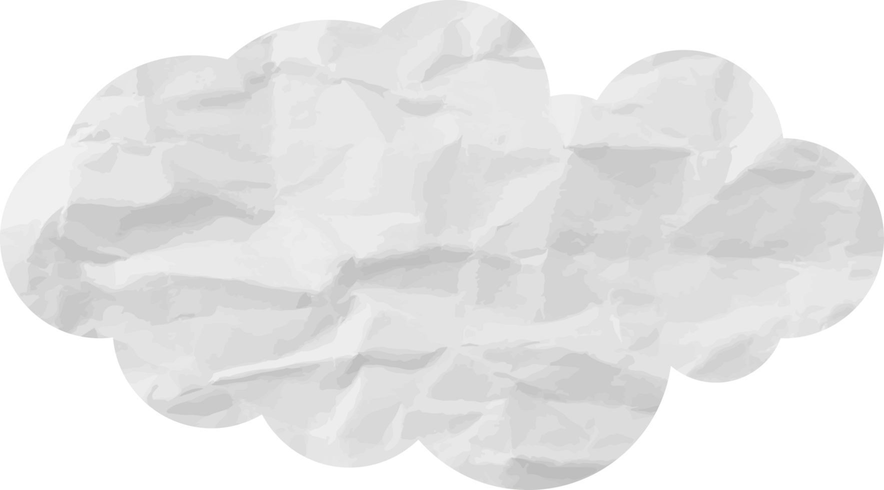 icône de recadrage de nuage texturé blanc png