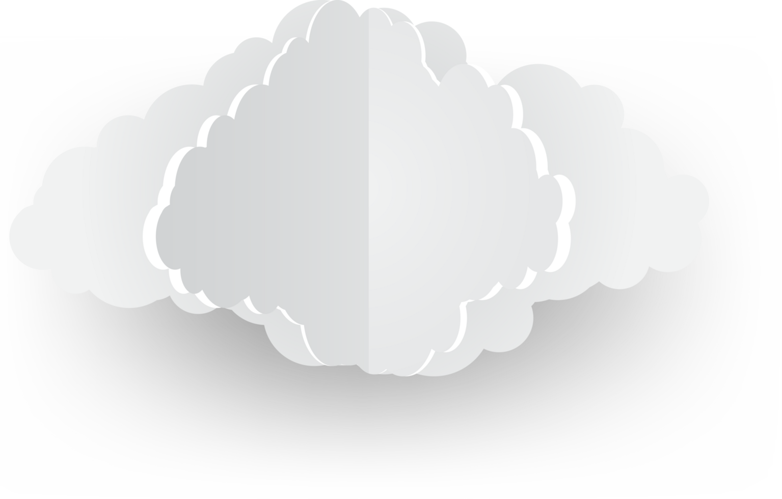 White cloud Crop-out Icon png