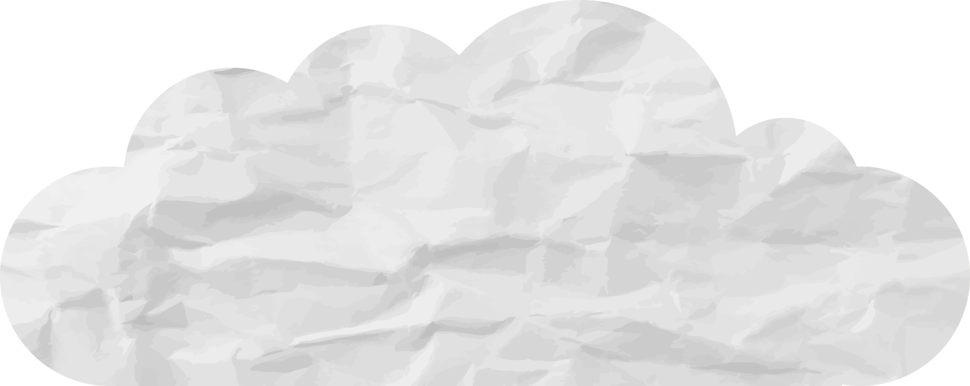 icône de recadrage de nuage texturé blanc png