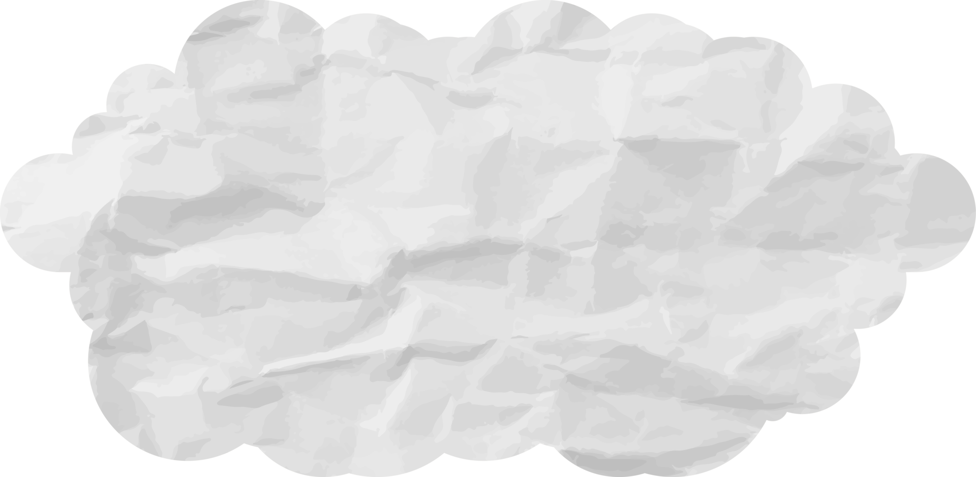 White textured cloud Crop-out Icon png