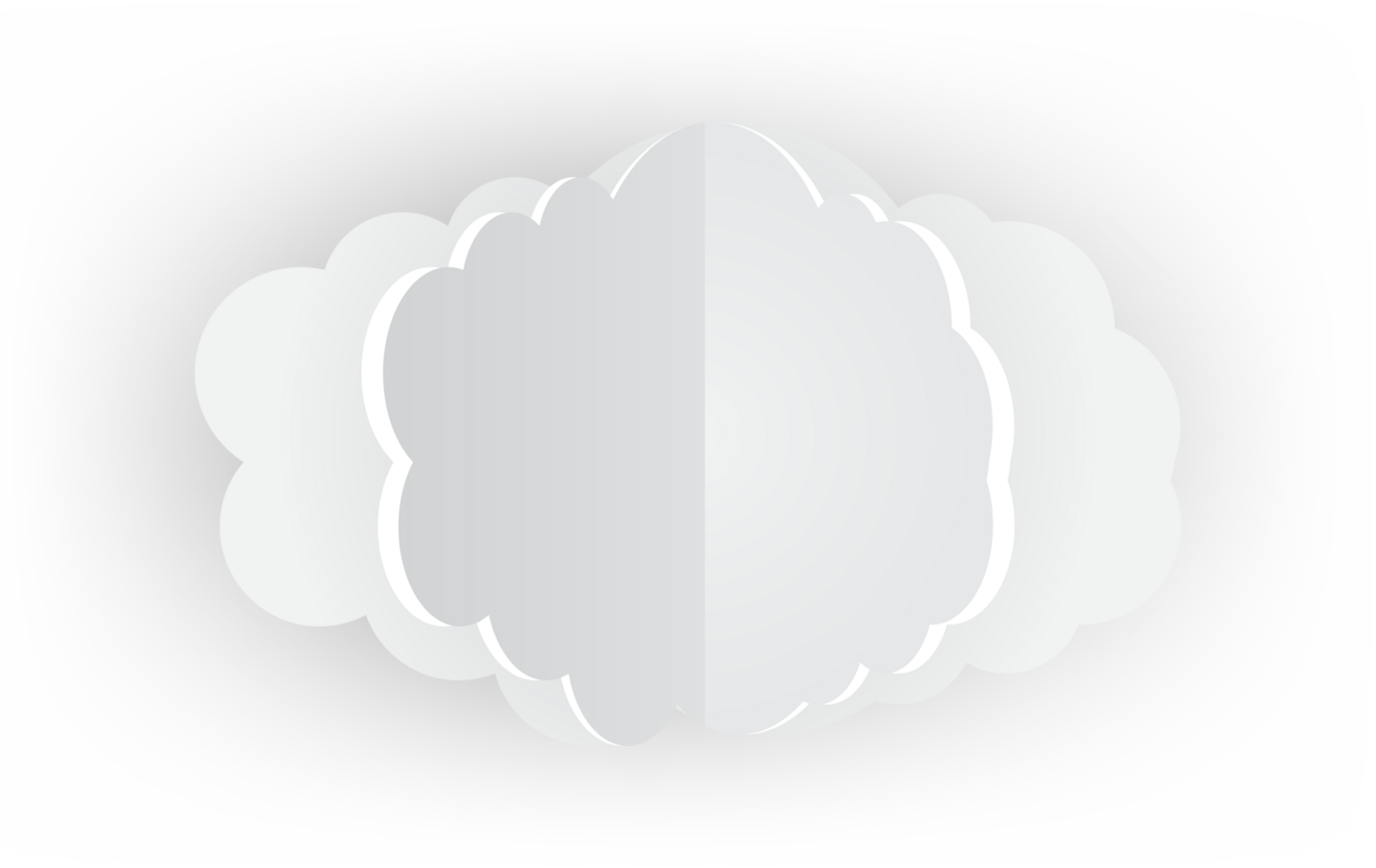 wit wolk uitsnijden icoon png