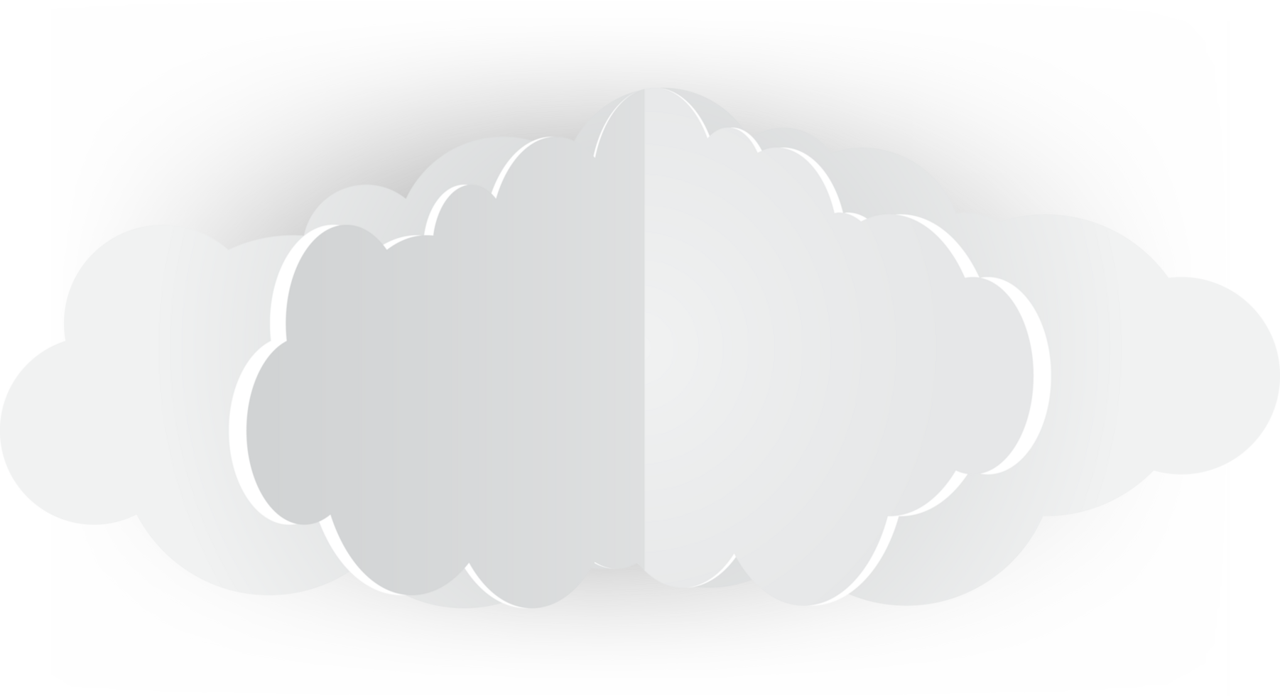 Symbol zum Ausschneiden der weißen Wolke png