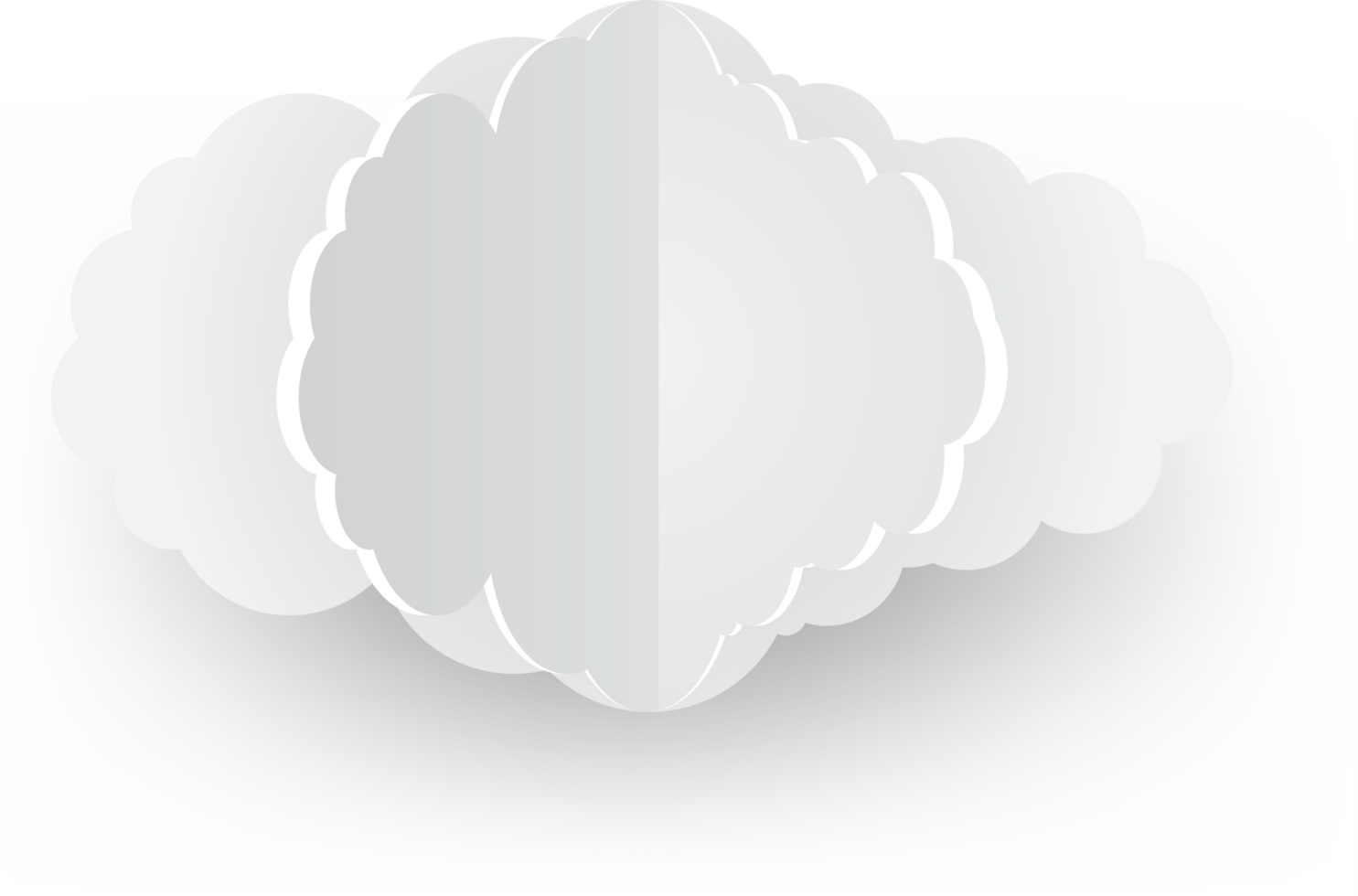 White cloud Crop-out Icon png