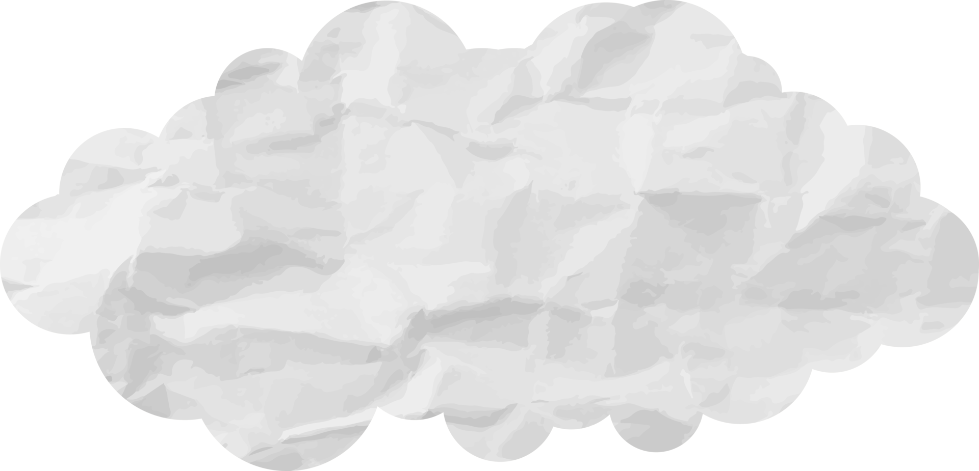 White textured cloud Crop-out Icon png