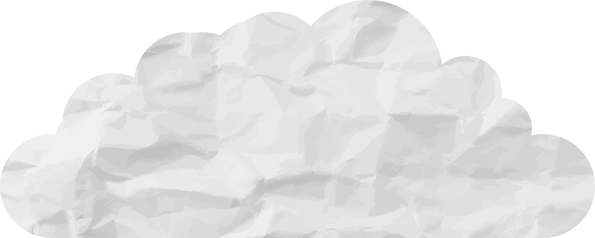 icône de recadrage de nuage texturé blanc png