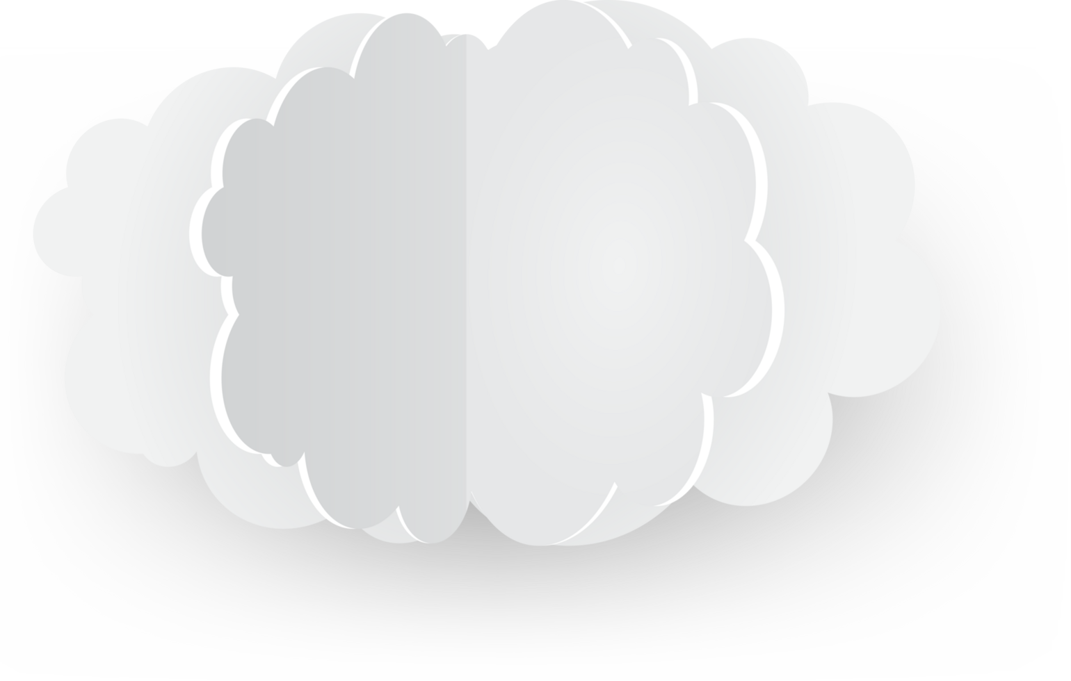 White cloud Crop-out Icon png