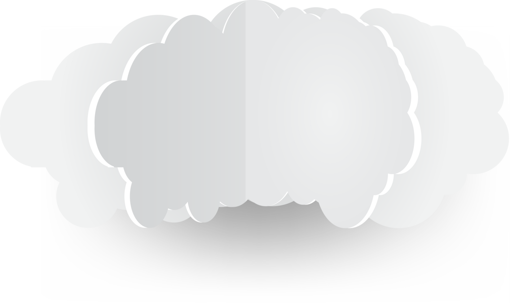 White cloud Crop-out Icon png