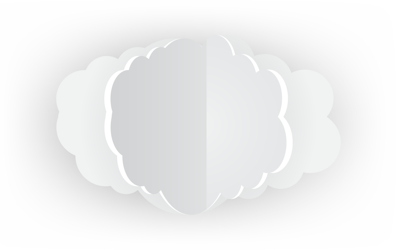 wit wolk uitsnijden icoon png