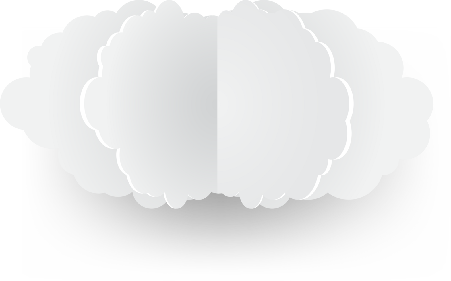 White cloud Crop-out Icon png