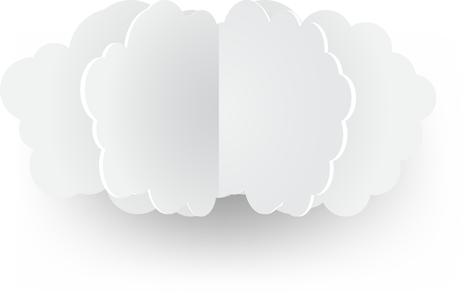 icône de recadrage de nuage blanc png