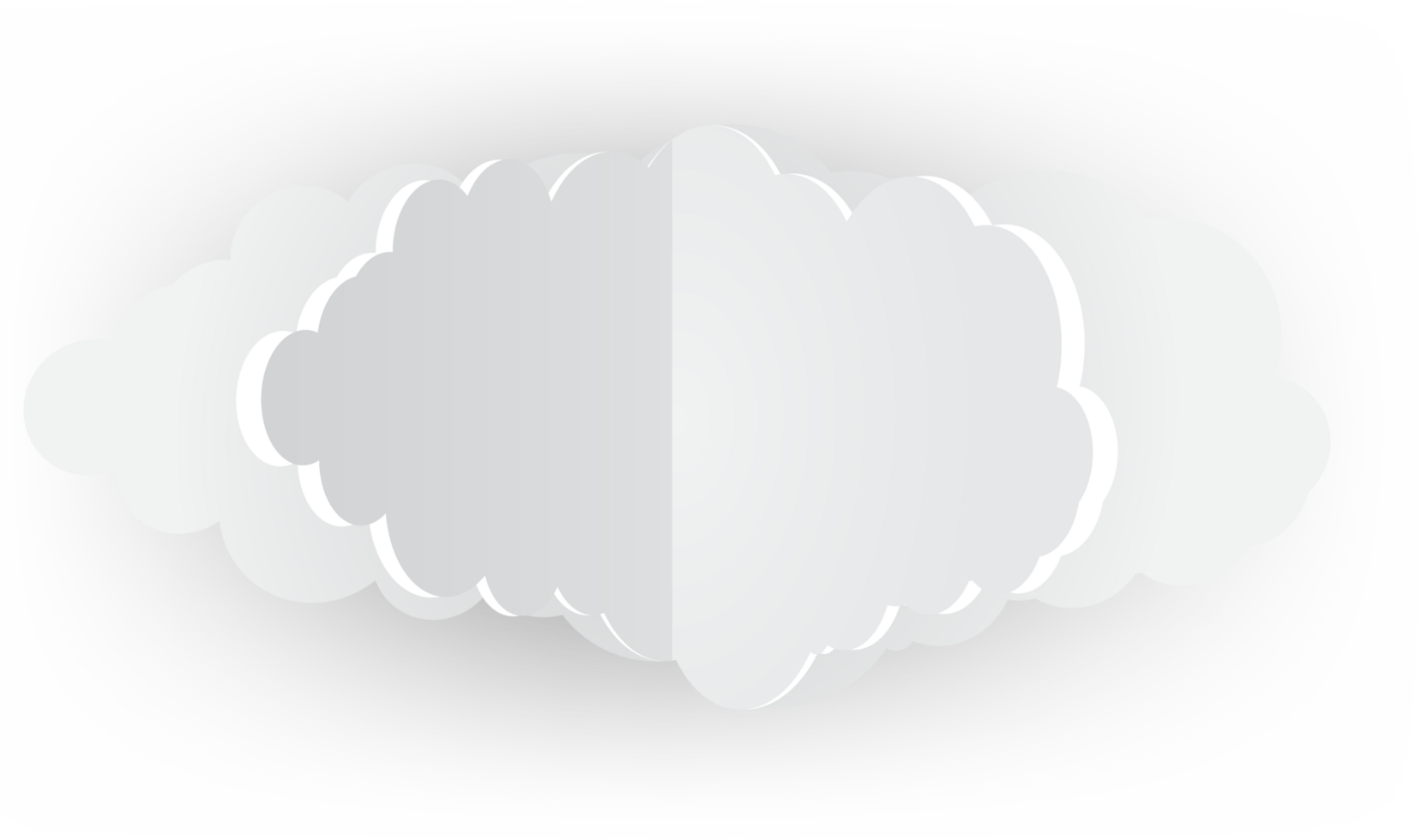 icono de recorte de nube blanca png