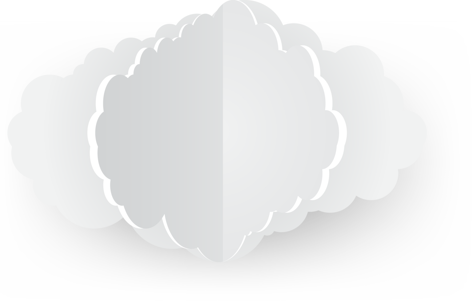 White cloud Crop-out Icon png