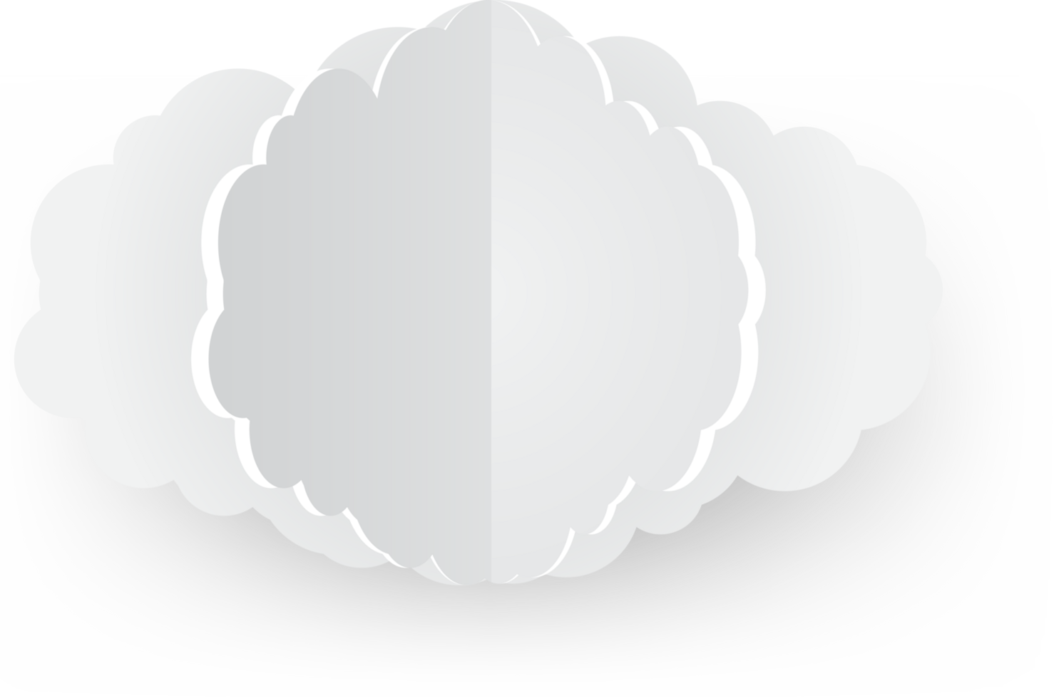 White cloud Crop-out Icon png