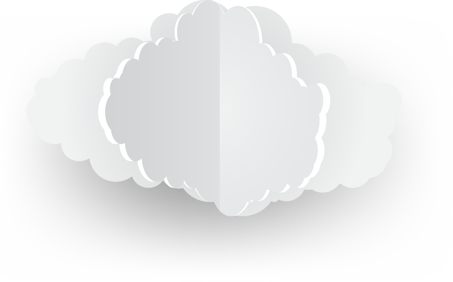 Symbol zum Ausschneiden der weißen Wolke png