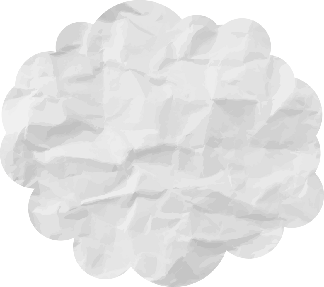 White textured cloud Crop-out Icon png