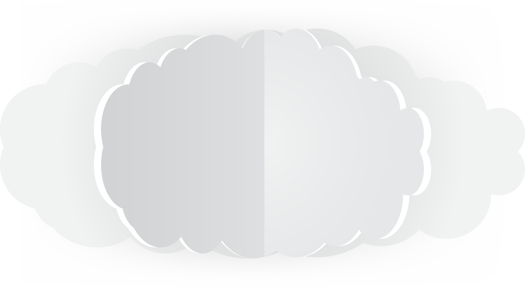 icono de recorte de nube blanca png