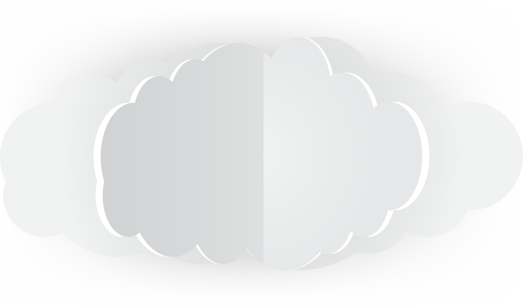 Symbol zum Ausschneiden der weißen Wolke png