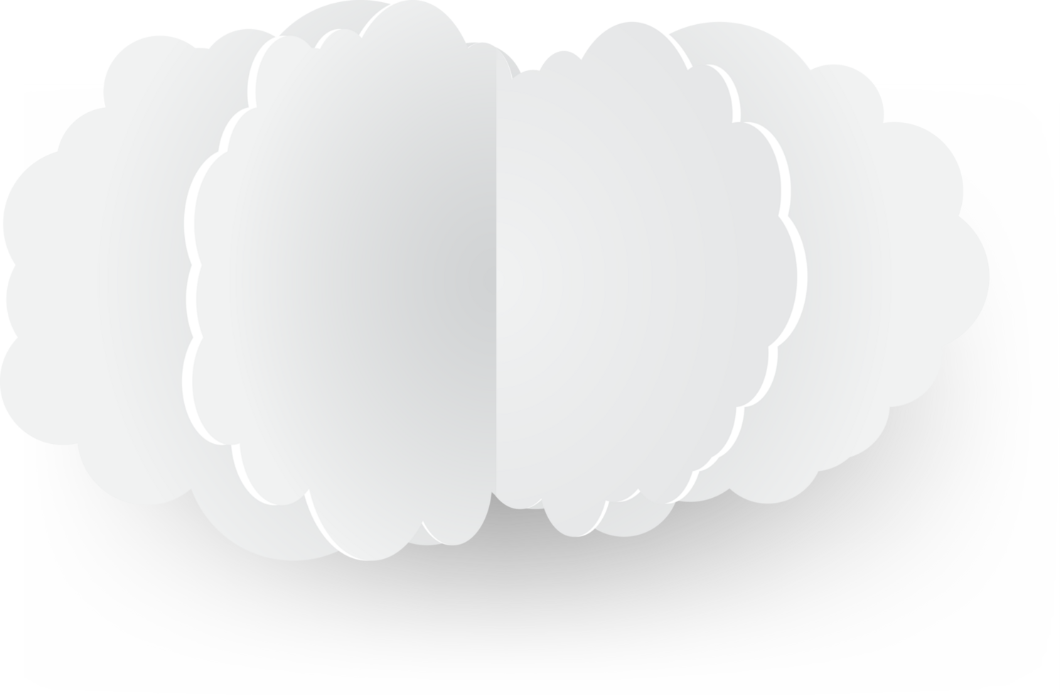 White cloud Crop-out Icon png