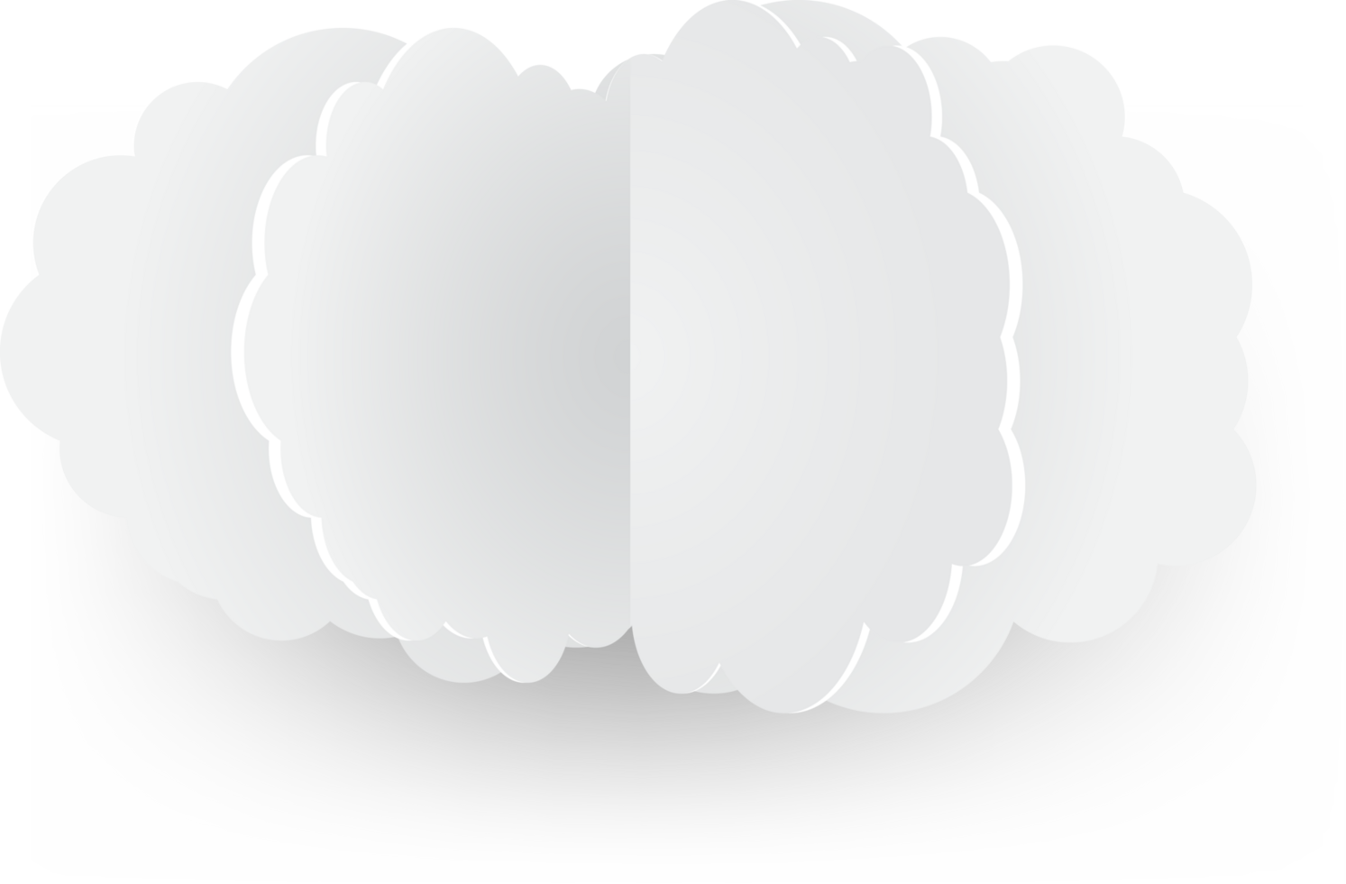 White cloud Crop-out Icon png