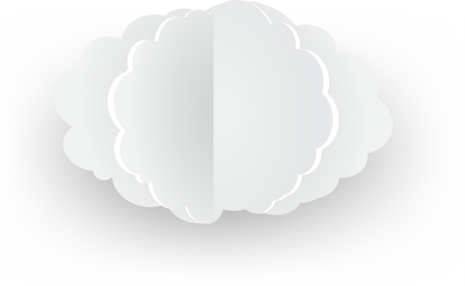 White cloud Crop-out Icon png