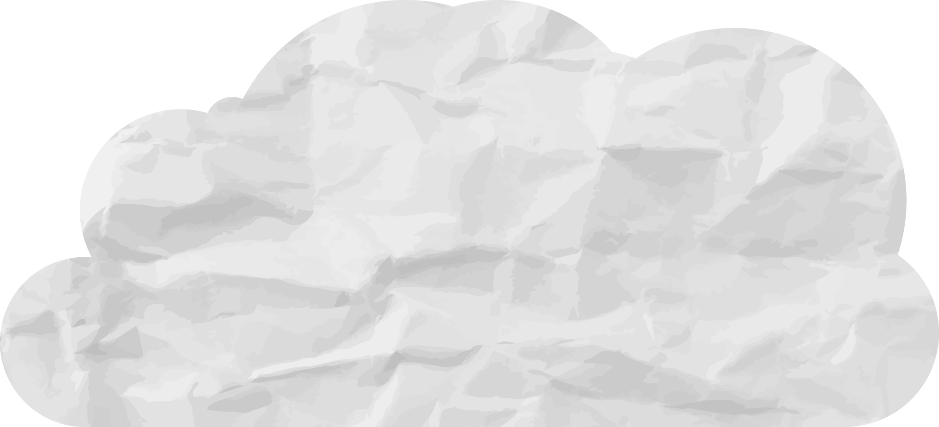 icône de recadrage de nuage texturé blanc png