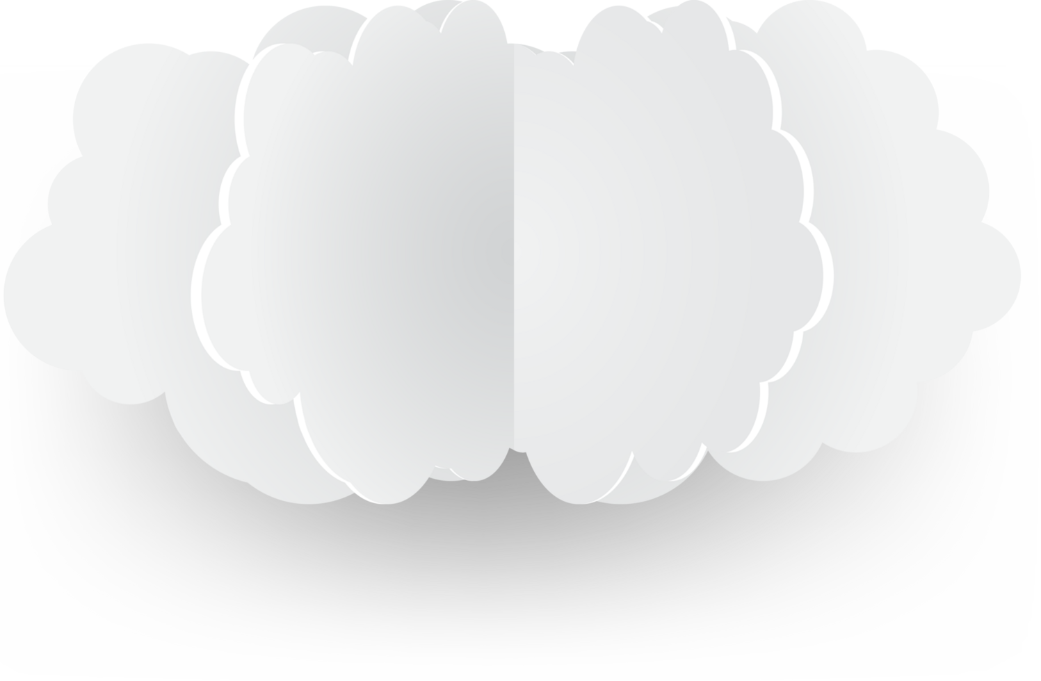 White cloud Crop-out Icon png