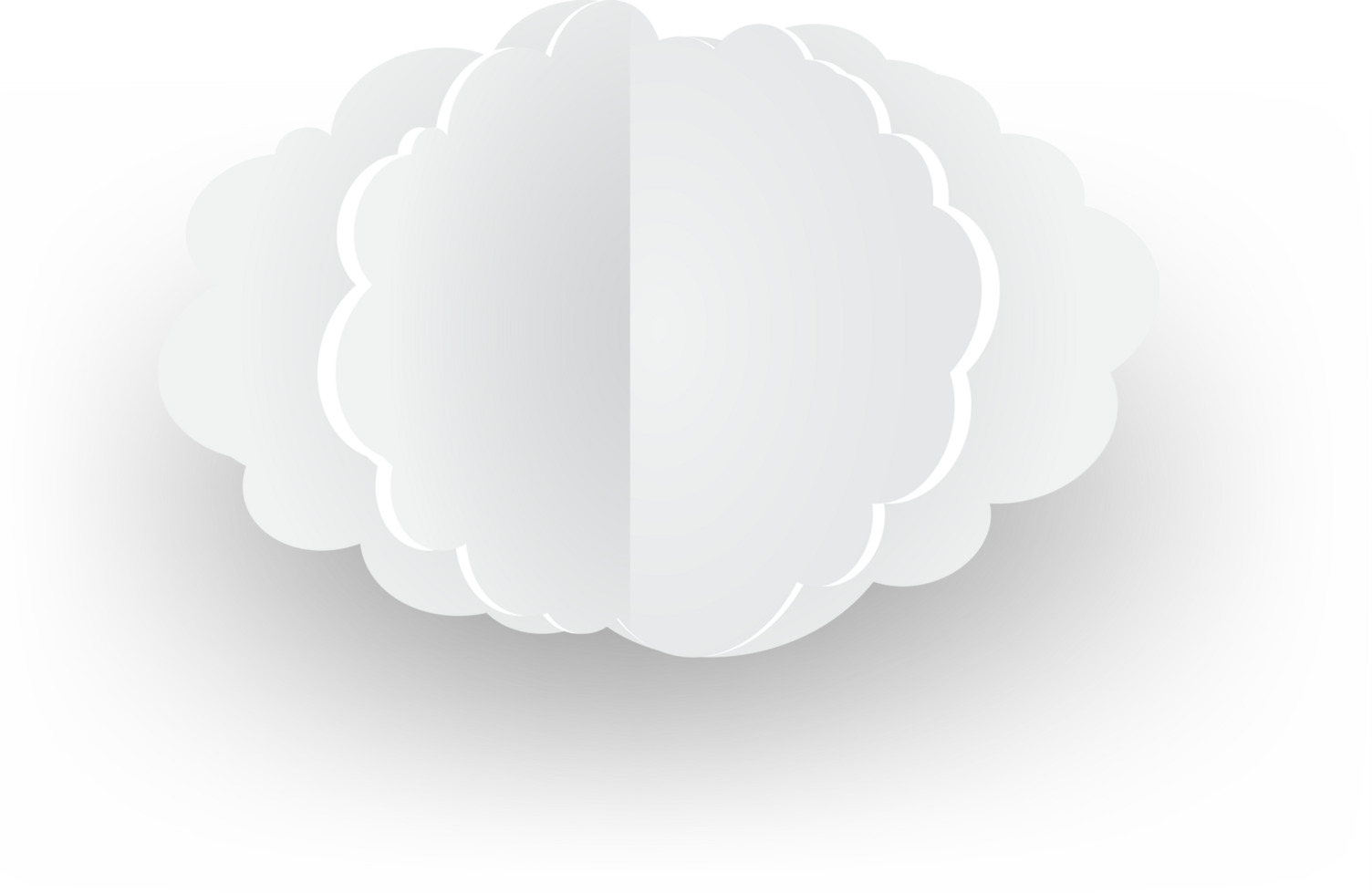 White cloud Crop-out Icon png