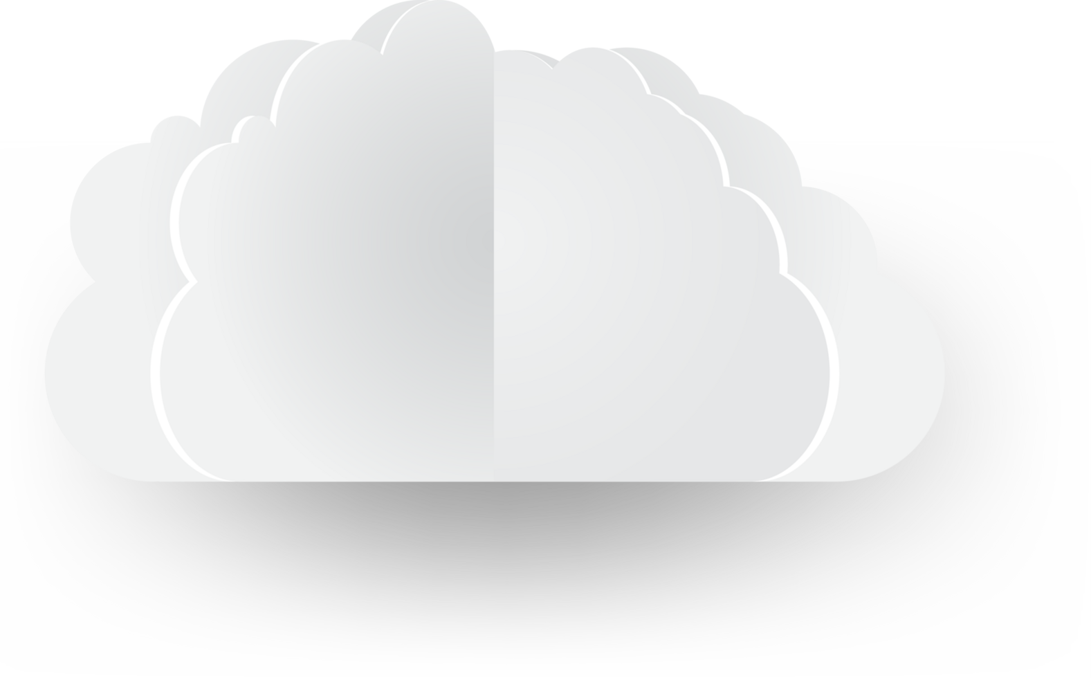 White cloud Crop-out Icon png