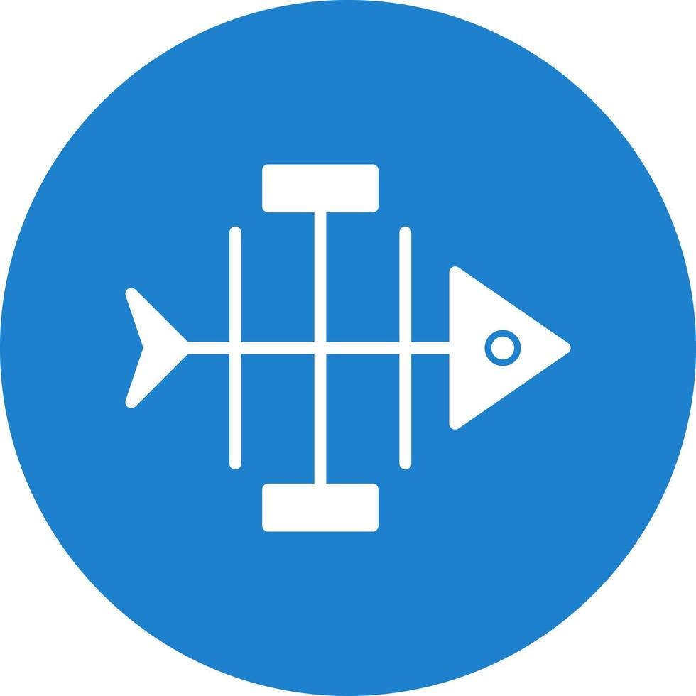 Fishbone Diagram Vector Icon Design