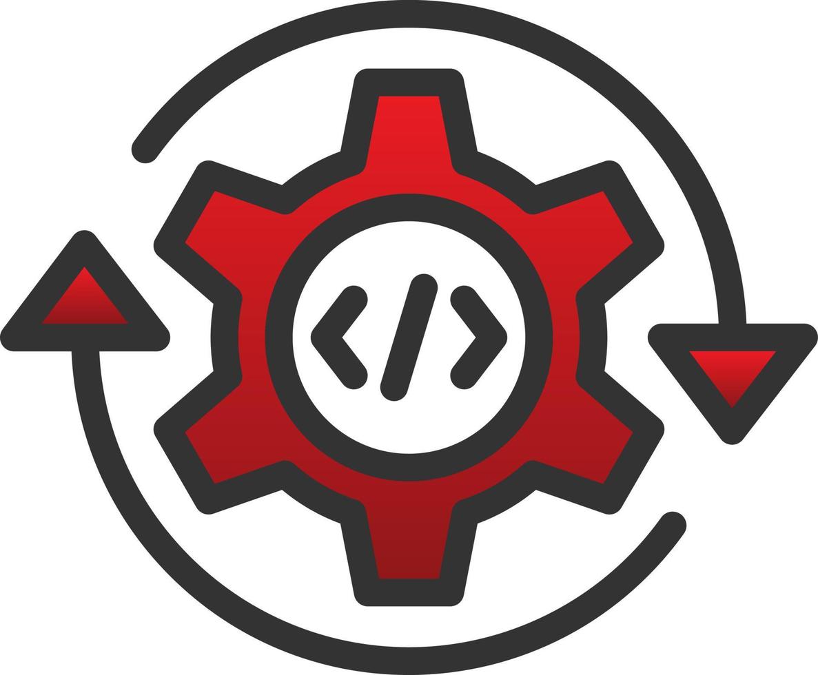 Continuous Integration Vector Icon Design