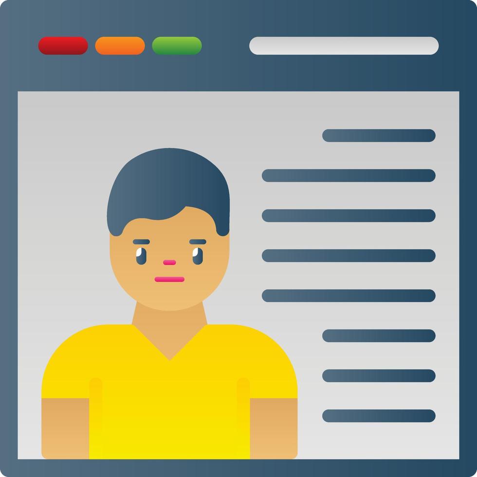 diseño de icono de vector de persona de usuario