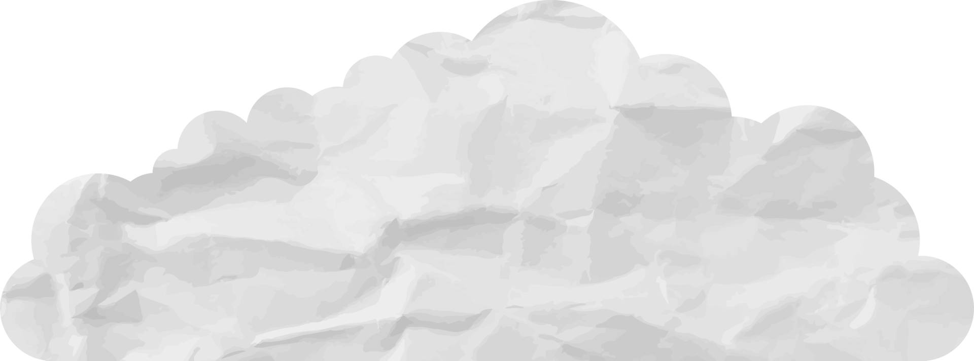 icône de recadrage de nuage texturé blanc png