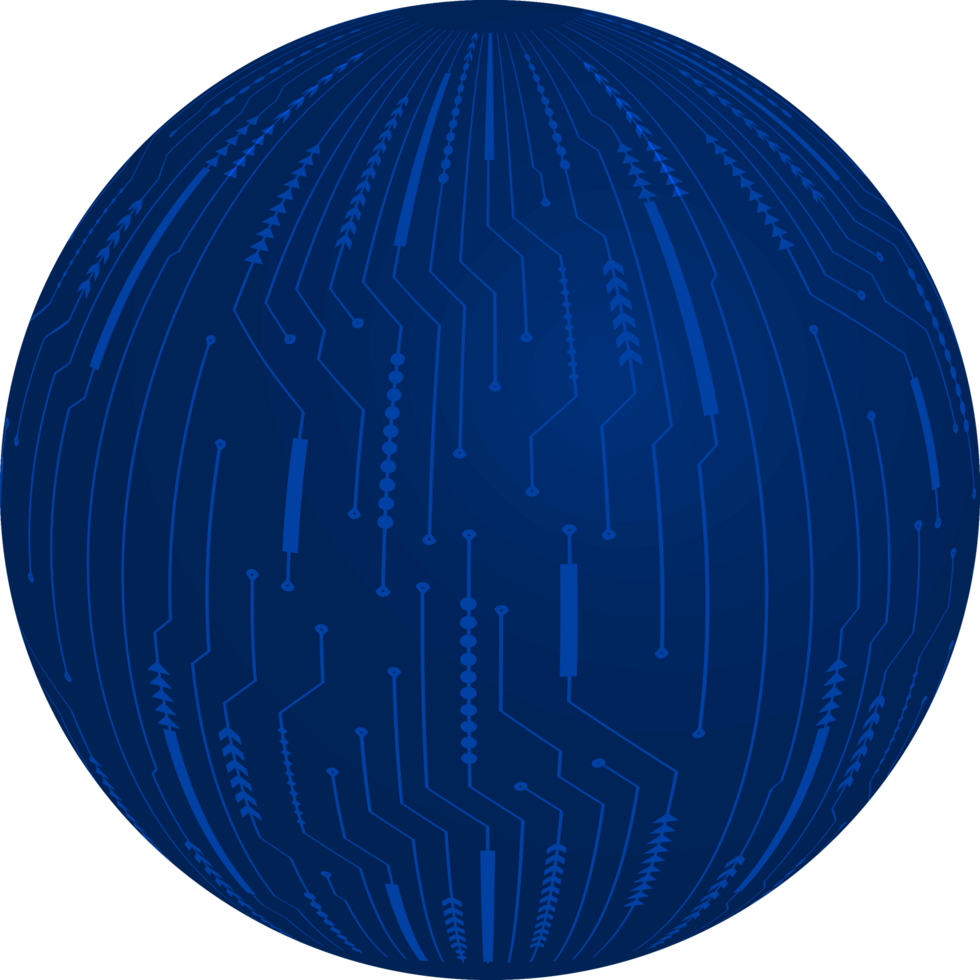 Modern Technology Globe Crop-out png