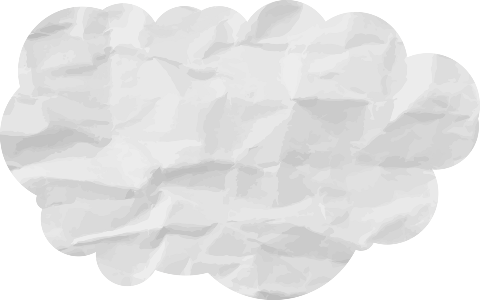 icône de recadrage de nuage texturé blanc png