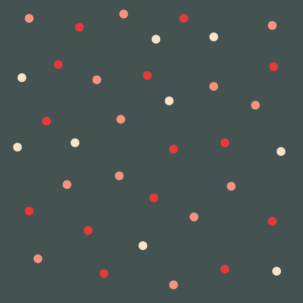Beautiful color polka dots, winter seamless pattern for decorating wallpaper, wrapping paper, fabric, backdrop etc. vector