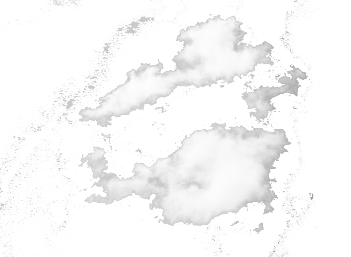 ciel avec nuage sur fond transparent fichier png