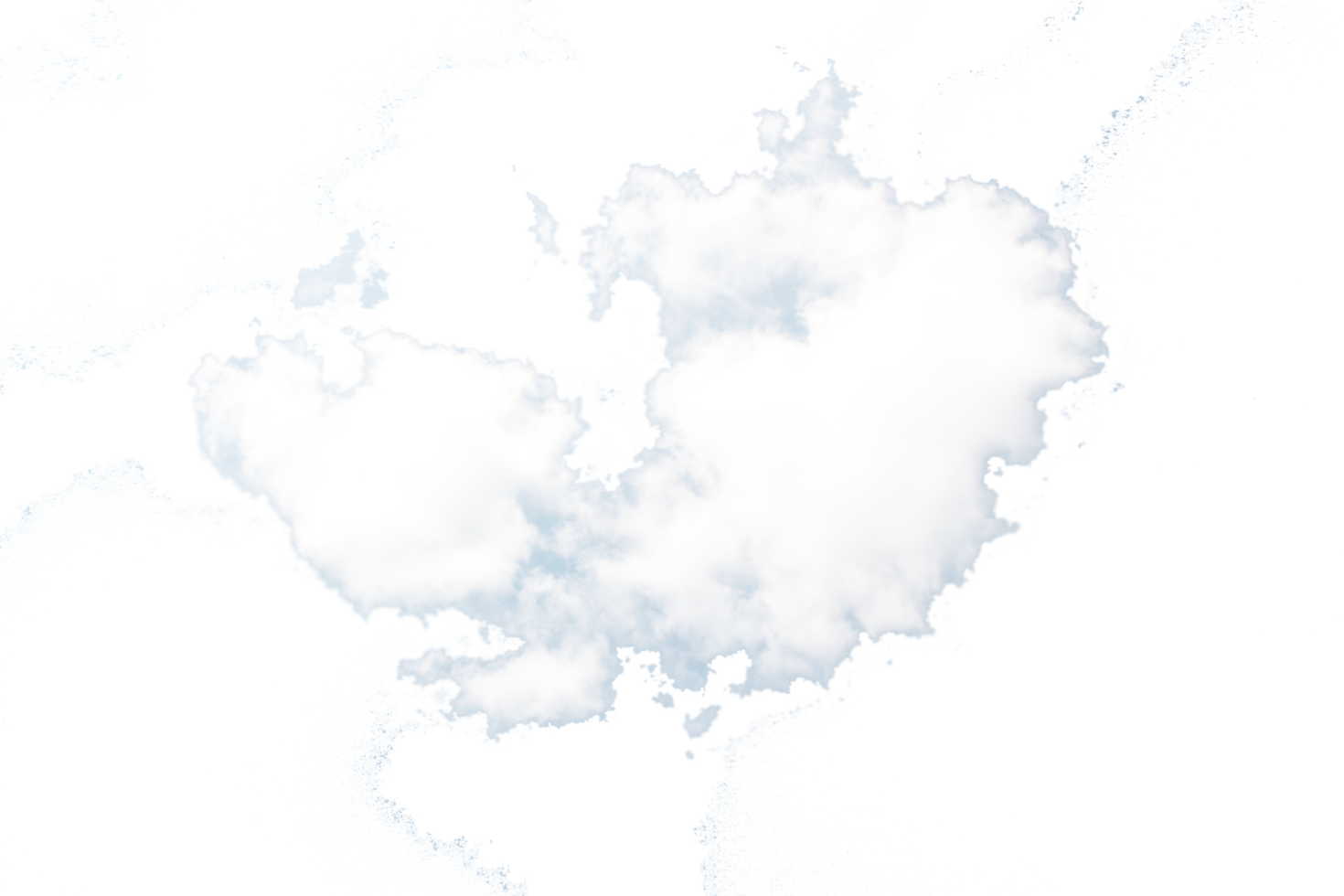 sky with cloud on transparent background png file