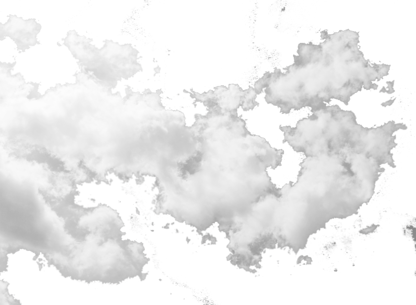 sky with cloud on transparent background png file