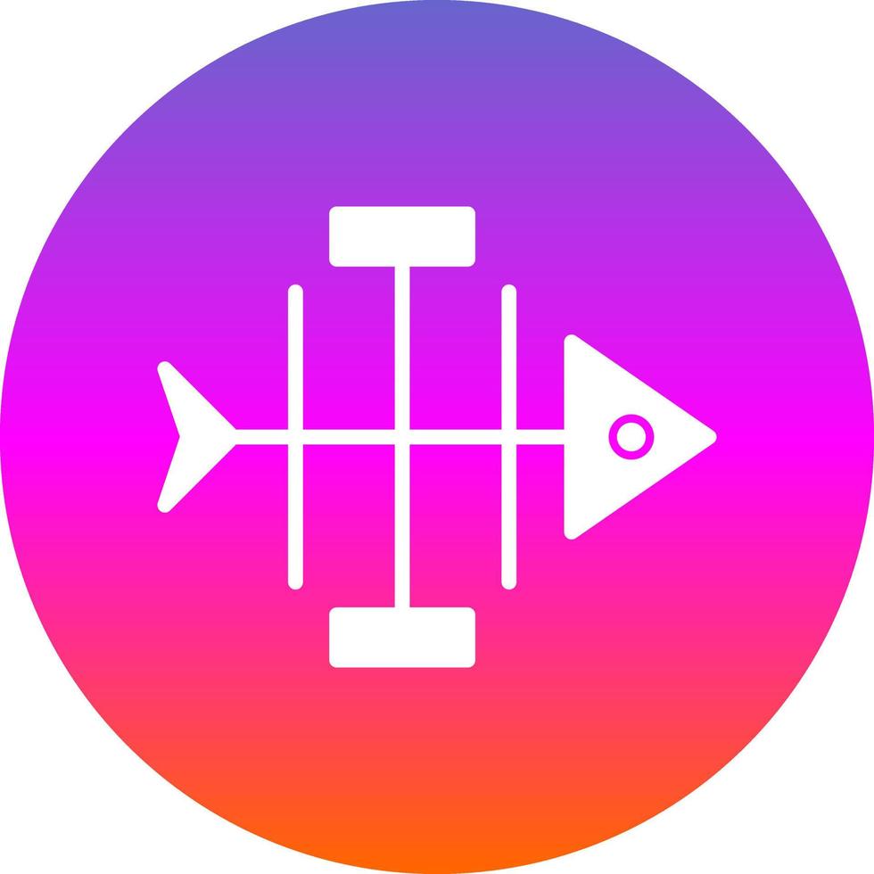 Fishbone Diagram Vector Icon Design