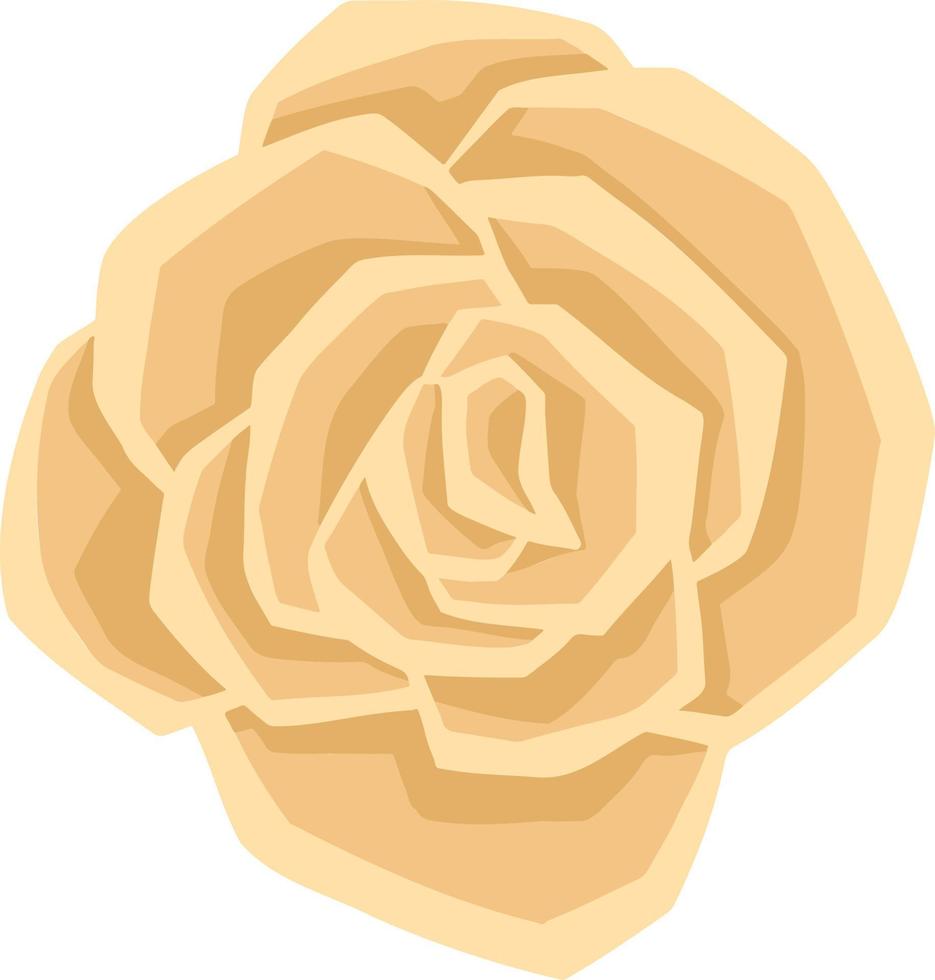 Rose symbol icon line silhouette vector