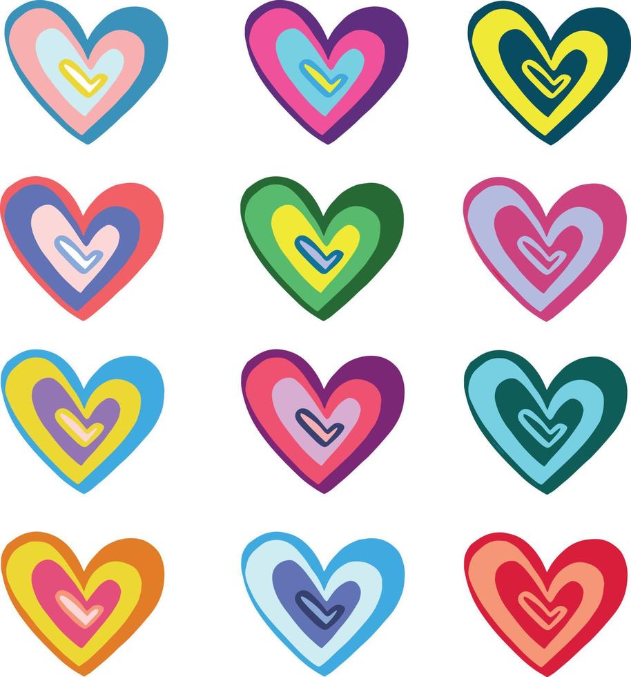 Seamless background pattern with hearts. High   illustration vector
