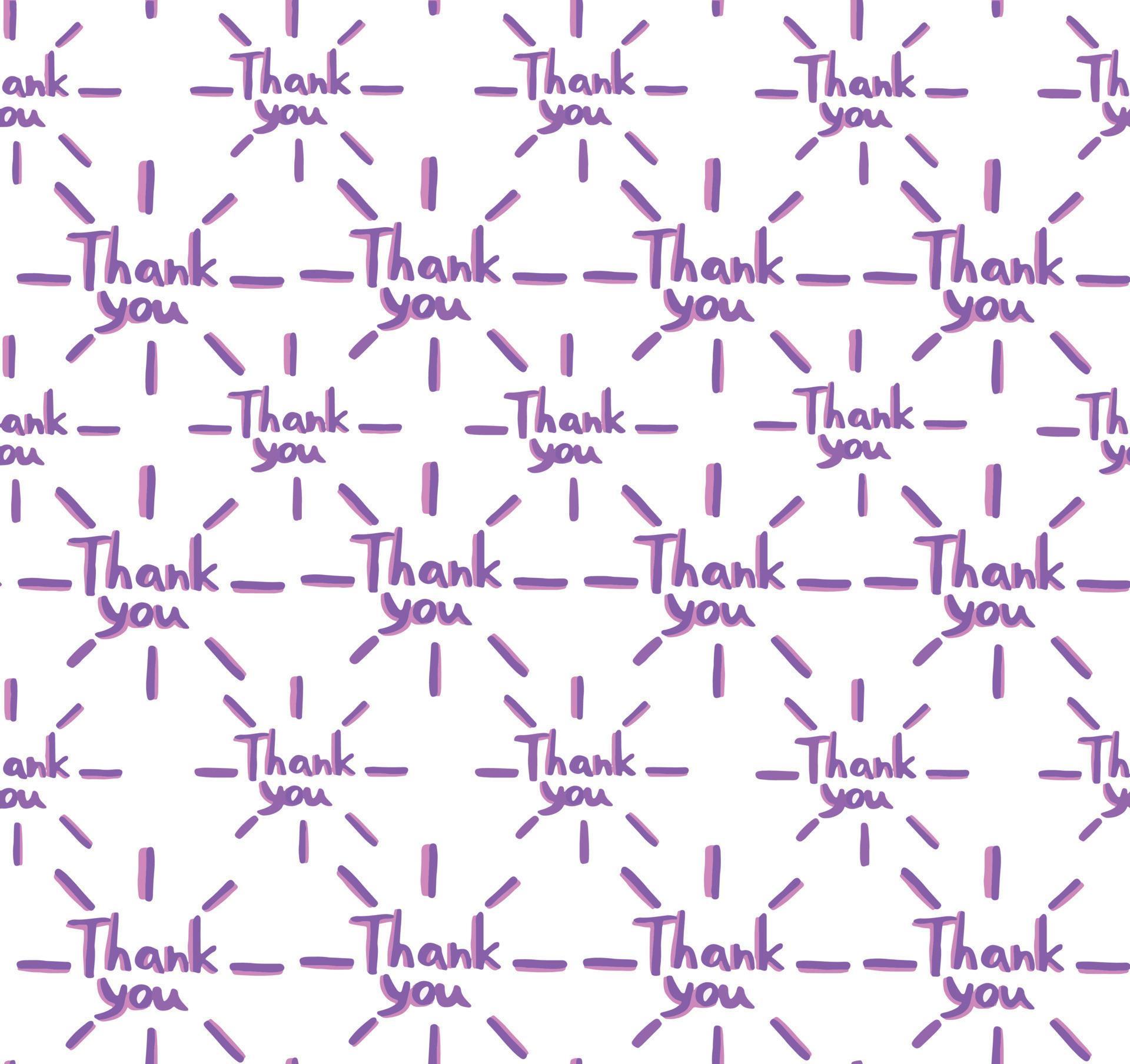 Lettering pattern Thank you. illustration ornament 16332914 Vector Art ...