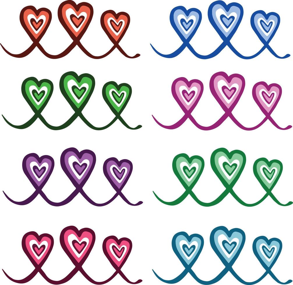 Seamless background pattern with hearts. High   illustration vector