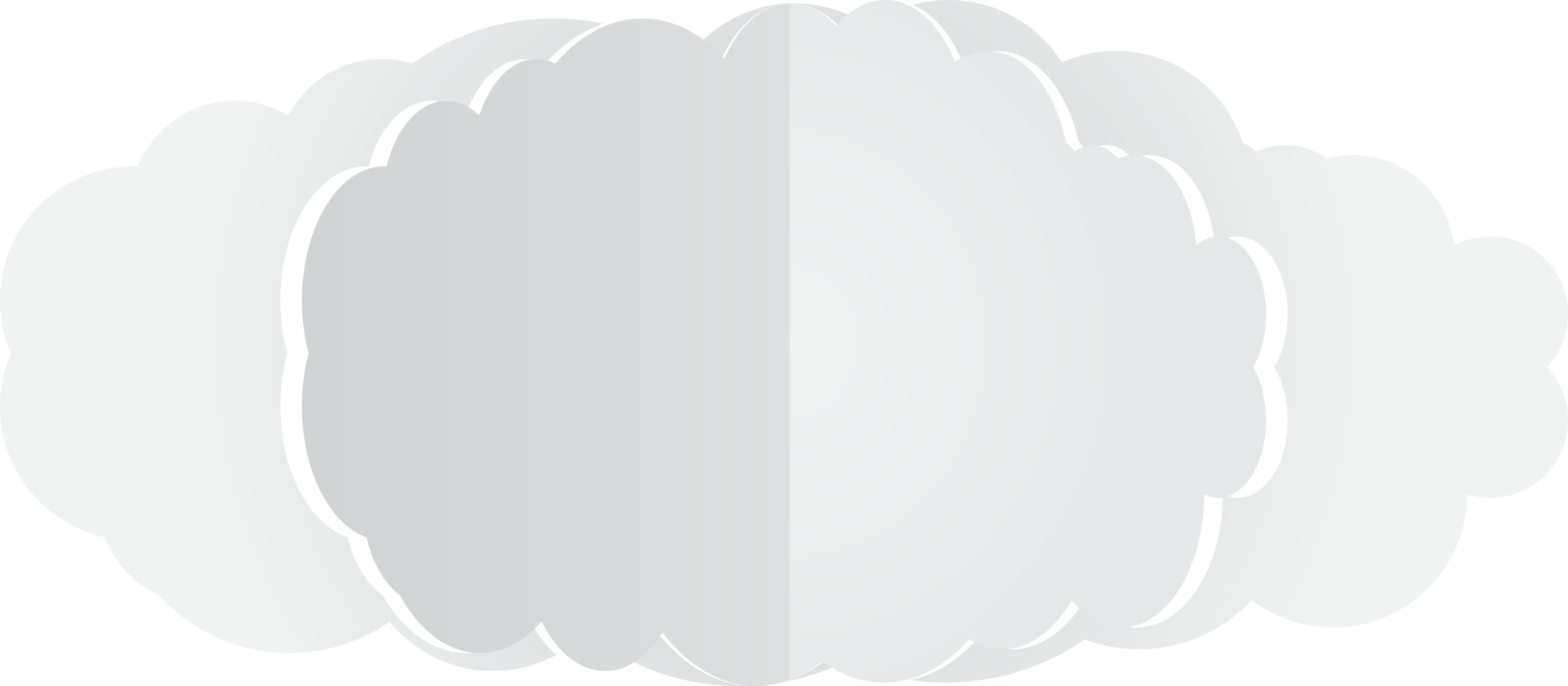 White cloud Crop-out Icon png